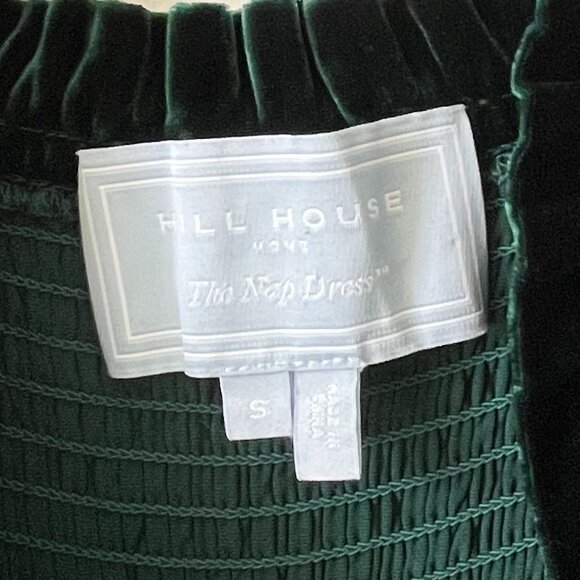 Hill House | Ellie Nap Dress | Emerald Green Velvet | Small - Picture 4 of 7